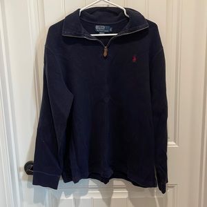 Mens Navy Quarter Zip by Ralph Lauren